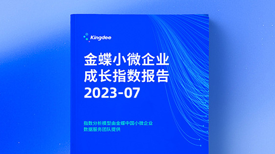 金蝶小微企业成长指数报告（2023年7月）